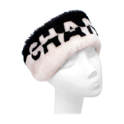 chanel shearling headband|Chanel headband fashion.